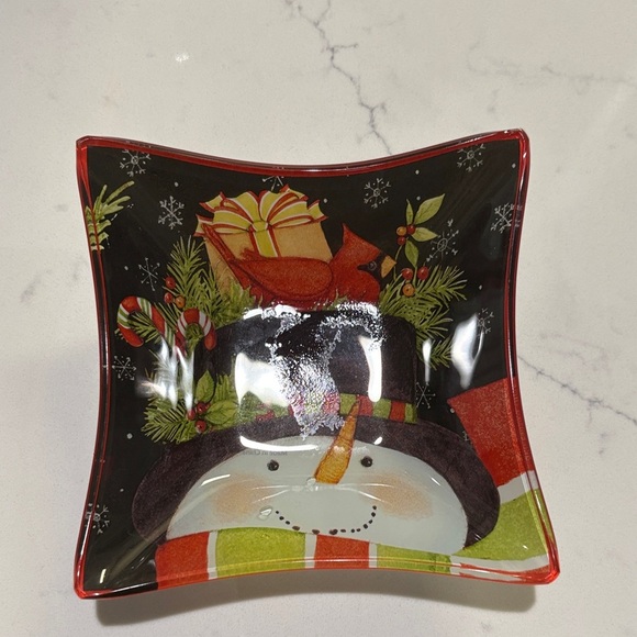 Festive Snowman Holiday Bowls - Set of 2 - Picture 2 of 4